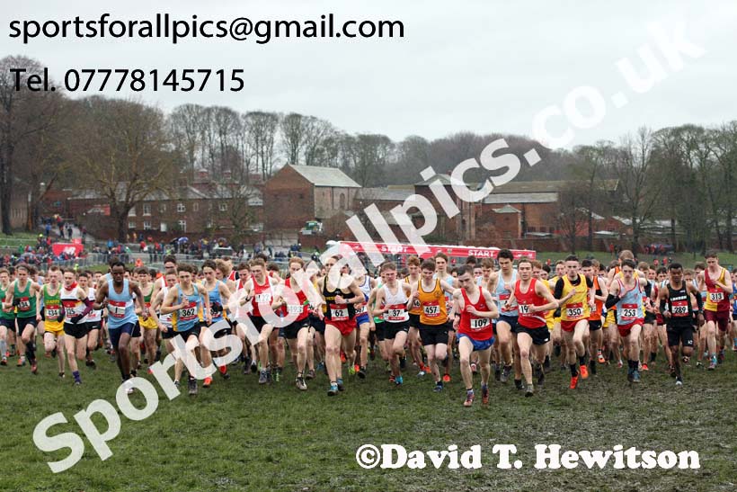 Senior boys 2019 New Balance English Schools Cross Country Champs, Temple Newsam, Leeds. Photo:  David T. Hewitson/Sports for All Pics